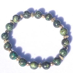 African Turquoise Healing Crystal Stretch Bracelet